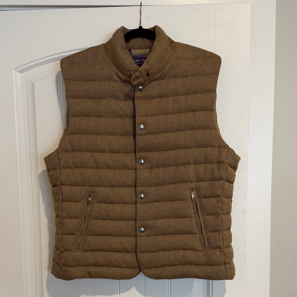 Ralph Lauren Tan Quilted Vest